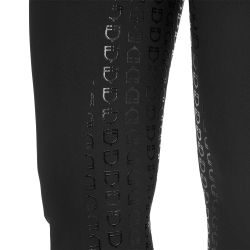Pantalon d'equitation femme full grip avec logo strass Equestro