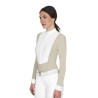 Polo de concours femme à manches longues et zip Equestro