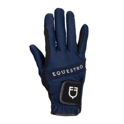 Gants d'équitation techniques avec logo multicolore Equestro
