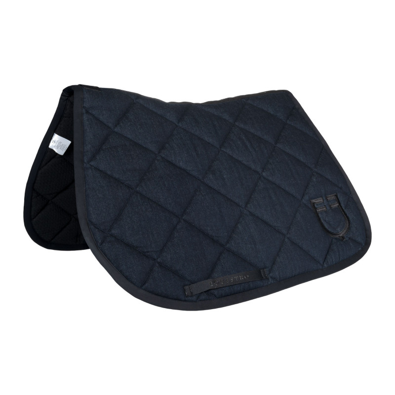 Tapis de selle mixte denim Equestro