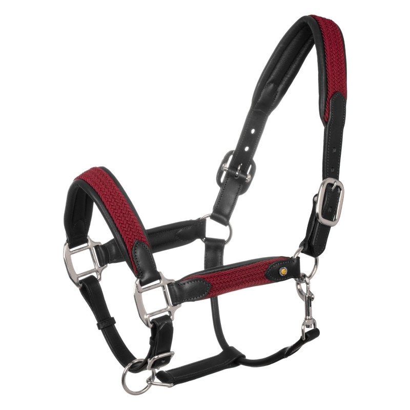 Licol en cuir et nylon tressé Equestro