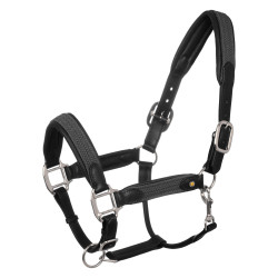 Licol en cuir et nylon tressé Equestro