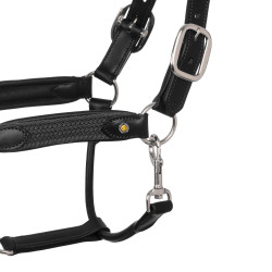 Licol en cuir et nylon tressé Equestro