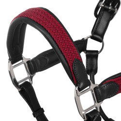Licol en cuir et nylon tressé Equestro