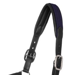 Licol en cuir et nylon tressé Equestro