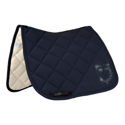 Tapis de selle dressage avec logo en strass Equestro