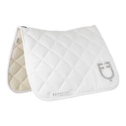 Tapis de selle dressage avec logo en strass Equestro