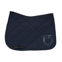 Tapis de selle dressage avec logo en strass Equestro
