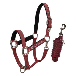 Licol nylon Shiny Fittings avec longe Equestro