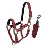 Licol nylon Shiny Fittings avec longe Equestro