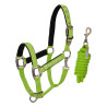 Licol nylon Shiny Fittings avec longe Equestro