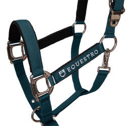 Licol nylon Shiny Fittings avec longe Equestro