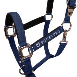 Licol nylon Shiny Fittings avec longe Equestro
