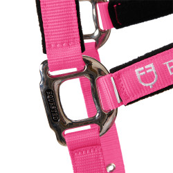 Licol nylon Shiny Fittings avec longe Equestro