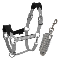 Licol nylon Fleece avec longe Equestro