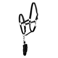 Licol nylon réfléchissant avec longe Uke