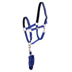 Licol nylon réfléchissant avec longe Uke