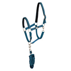 Licol nylon réfléchissant avec longe Uke