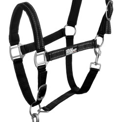 Licol nylon réfléchissant avec longe Uke