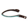 Frontal en cuir avec cristaux carrés Acavallo