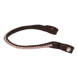 Frontal en cuir avec cristaux carrés Acavallo