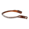 Frontal en cuir avec cristaux carrés Acavallo