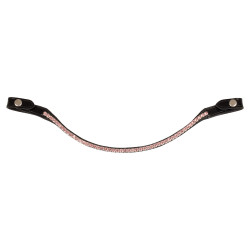 Frontal en cuir avec cristaux carrés Acavallo
