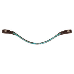 Frontal en cuir avec cristaux carrés Acavallo