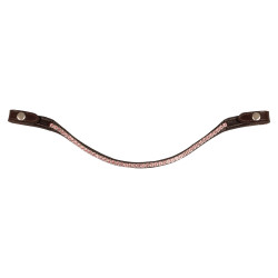 Frontal en cuir avec cristaux carrés Acavallo