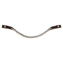 Frontal en cuir avec cristaux carrés Acavallo