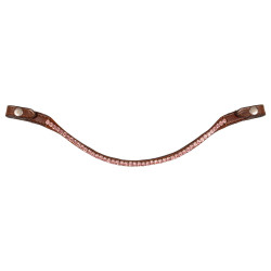 Frontal en cuir avec cristaux carrés Acavallo