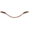 Frontal en cuir avec cristaux carrés Acavallo