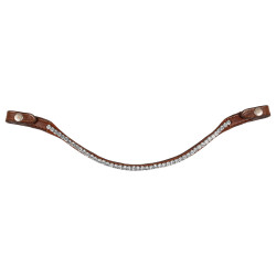 Frontal en cuir avec cristaux carrés Acavallo