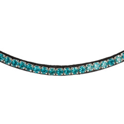Frontal en cuir avec cristaux carrés Acavallo
