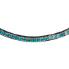 Frontal en cuir avec cristaux carrés Acavallo