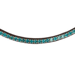 Frontal en cuir avec cristaux carrés Acavallo