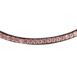 Frontal en cuir avec cristaux carrés Acavallo