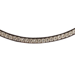 Frontal en cuir avec cristaux carrés Acavallo