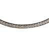 Frontal en cuir avec cristaux carrés Acavallo