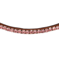 Frontal en cuir avec cristaux carrés Acavallo