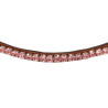 Frontal en cuir avec cristaux carrés Acavallo