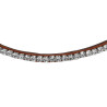 Frontal en cuir avec cristaux carrés Acavallo