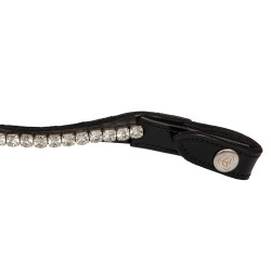 Frontal en cuir avec cristaux carrés Acavallo