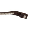 Frontal en cuir avec cristaux carrés Acavallo