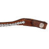 Frontal en cuir avec cristaux carrés Acavallo