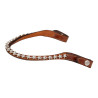 Frontal en cuir avec cristaux étoile Acavallo