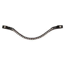 Frontal en cuir avec cristaux étoile Acavallo