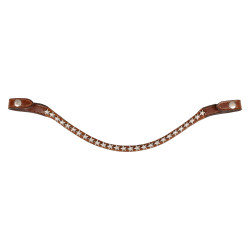 Frontal en cuir avec cristaux étoile Acavallo