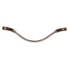 Frontal en cuir avec cristaux étoile Acavallo