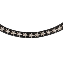 Frontal en cuir avec cristaux étoile Acavallo